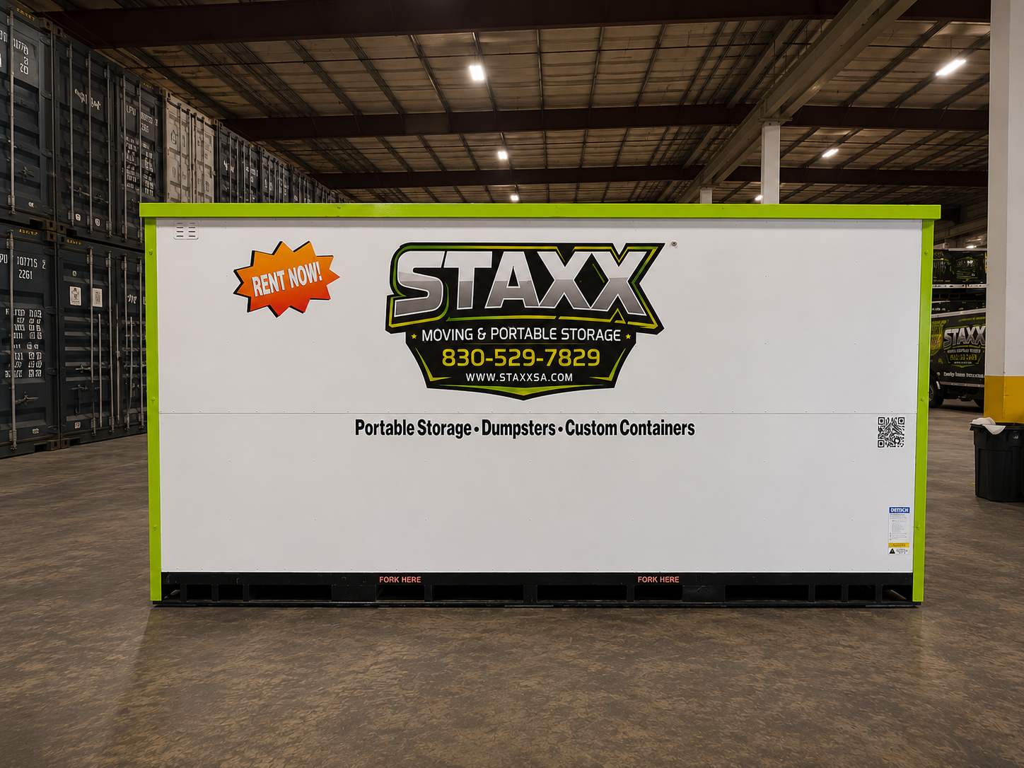 Staxx 16ft portable storage container